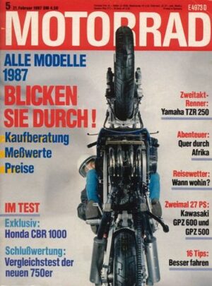 MOTORRAD 5/1987 – Test Honda CBR 1000 F; Test Yamaha TZR 250; NSU OSL 351