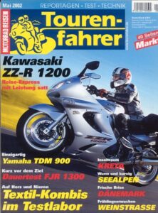 Titelseite: Tourenfahrer 5/2002 – Kawasaki ZZ-R 1200; Yamaha TDM 900
