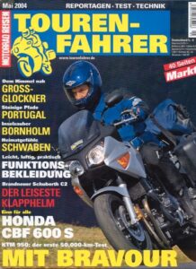 Titelseite: Tourenfahrer 5/2004 – KTM 950 Adventure; Honda CBF 600 S