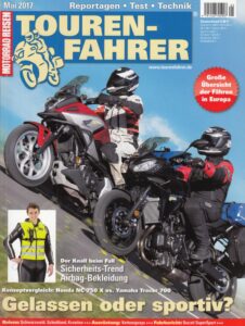 Titelseite: TOURENFAHRER 5/2017 – Honda NC 750 X vs. Yamaha Tracer 700