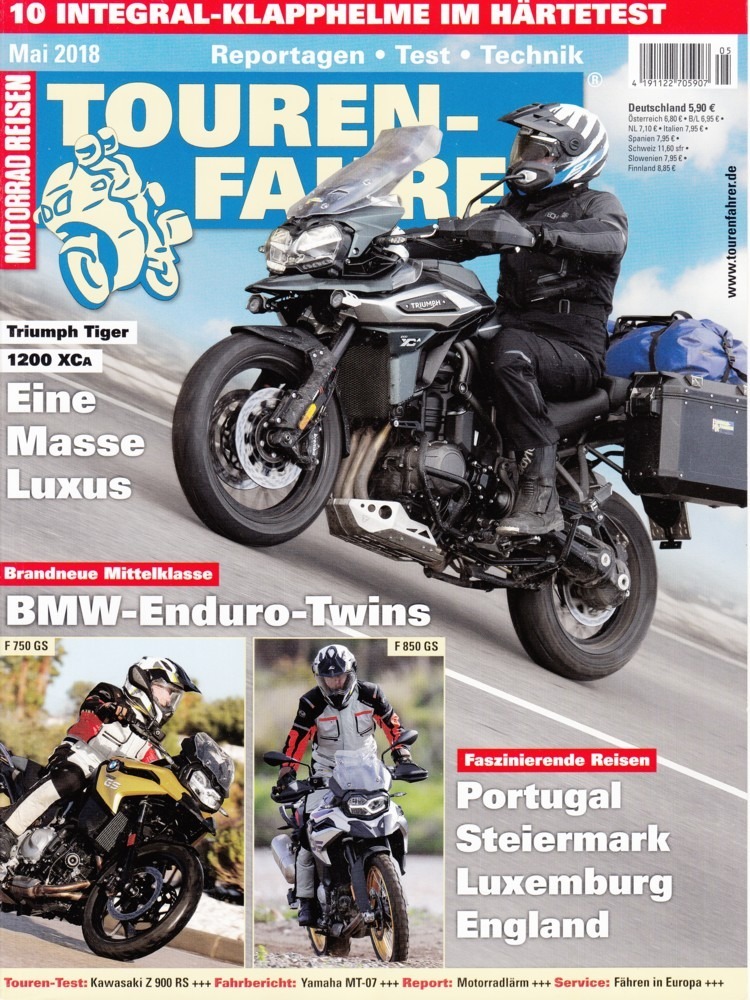 Titelbild: TOURENFAHRER 5/2018 – BMW F 750/850 GS ; Kawasaki Z 900 RS
