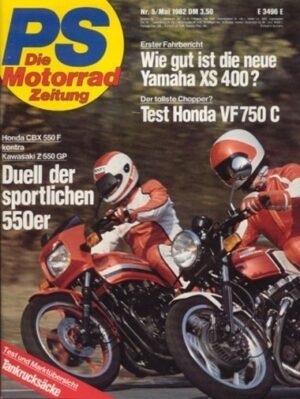 PS 5/1982 – Honda CBX 550 F mit 44 kW (60 PS) im Vergleichstest, Kawasaki GPZ 550 mit 46 kW (63 PS) im Vergleichstest
