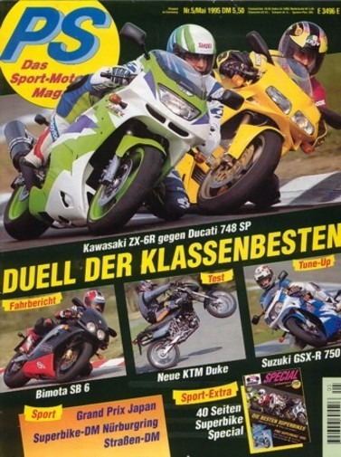 PS 5/1995 – Suzuki GSX-R 750, Experten-Tipps im Tune-Up, BMW R 1100 R mit 59 kW (80 PS) im Vergleichstest