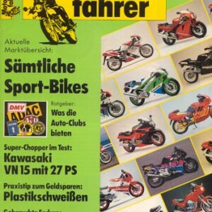Motorradfahrer 5/1992 – Test Kawasaki VN 1500; Suzuki DR 600 S, aus 2. Hand kaufen; Test BMW R 100 R, als Kalich-Gespann