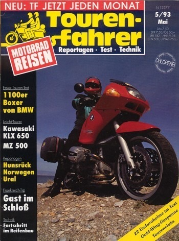 Tourenfahrer 5/1993 – BMW R 1100 RS mit 66 kW (90 PS), Testbericht, MZ Saxon Tour 500 mit 20 kW (27 PS), Testbericht
