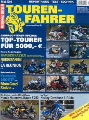 Tourenfahrer 5/2008 – Honda Hornet 600 vs. Kawasaki Z 750