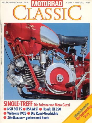 Motorrad Classic 05/1993 – Moto Guzzi Falcone, NSU 501 TS
