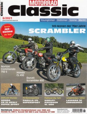 Motorrad Classic 6/2021 – Ducati Scrambler 450, Norton Commando 750 S, Honda CL 450