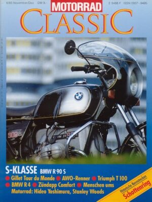 Motorrad Classic 06/1993 – BMW R 90 S; Triumph T100 Tiger; Zündapp DB 203 Comfort