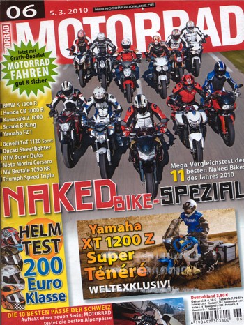 MOTORRAD 6/2010 – Top-Test BMW R 1200 RT; Erinnerungen Kawasaki Z 750 Turbo