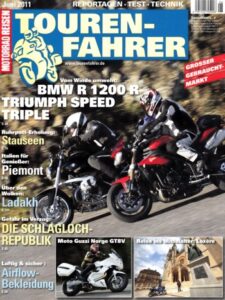 Titelseite: Tourenfahrer 6/2011 – BMW R 1200 R Classic vs. Triumph Speed Triple