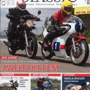 MOTORRAD CLASSIC 6/2010 – Yamaha RD 350 LC, wurde als straßentaugliche Replika der TZ angepriesen; Yamaha TZ 350 G