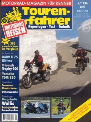 Tourenfahrer 6/1996 – BMW K 75 RT Ultima vs. Triumph Trophy 900