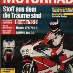 MOTORRAD 6/1988 – Test Bimota YB6; Honda VT 1100 C Shadow; Honda GL 1500/6 Gold Wing