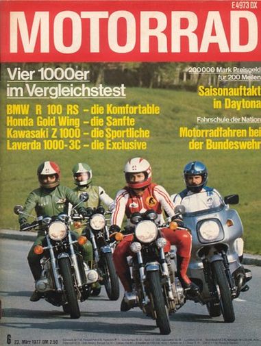 06_159.jpg MOTORRAD 6/1977 – BMW R 100 RS; Honda GL 1000 Gold Wing; Kawasaki Z 1000; Laverda 1000 3C