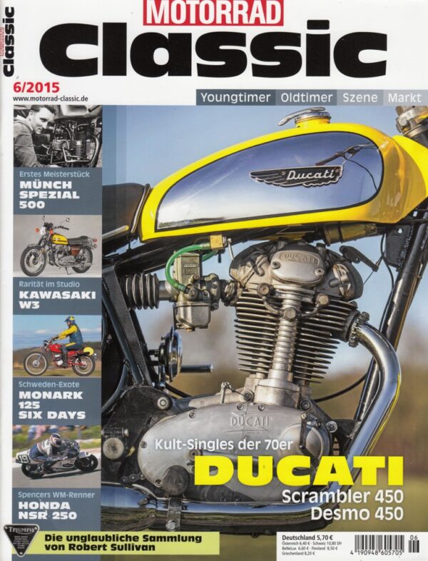 Motorrad Classic 06/2015 – Ducati Scrambler 450; Honda NSR 250