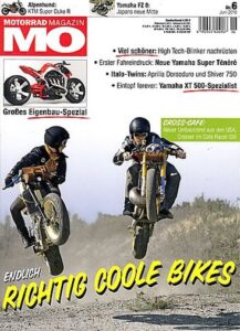Titelseite: MO 6/2010 – Test KTM Super Duke R; Yamaha XT 500, hier vom Spezialisten Meinhard Müller
