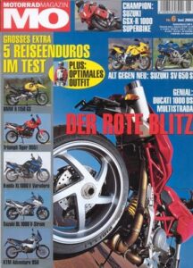 Titelseite: MO 6/2003 – Test Suzuki SV 650 S; Ducati Multistrada 1000 DS; BMW R 1150 GS