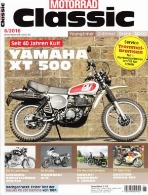 MOTORRAD CLASSIC 6/2016 – Yamaha XT 500; Kawasaki Z 1000 Z1-R