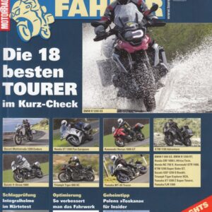 TOURENFAHRER 6/2016 – Triumph Bonneville T120 mit 59 kW (80 PS) im Test, BMW R 1200 RT, ab Modell 2005 gebraucht kaufen
