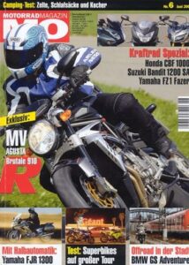 Titelseite: MO 6/2006 – Vergleich Honda CBF 1000 vs. Suzuki Bandit 1200 SA vs. Yamaha FZ1 Fazer