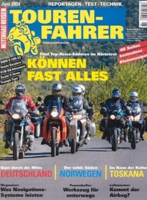 Tourenfahrer 6/2004 – Fünf-Allrounder-Vergleich; BMW R 1200 GS voran