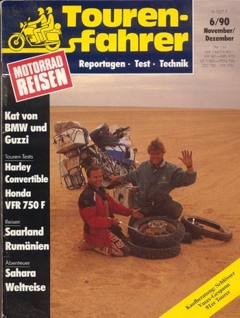 Tourenfahrer 6/1990 – Harley-Davidson Low Rider Convertible mit 33 kW (45 PS) im Tourentest, Yamaha Vmax, als Armec-Gespann im Test