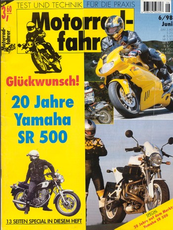 06_48.jpg Motorradfahrer 6/1998 – ST2 vs. VFR 800, 900 SS i.e., 20 Jahre SR 500