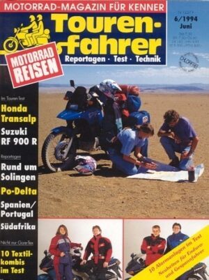 Tourenfahrer 6/1994 – Honda XL 600 V Transalp mit 37 kW (50 PS) im Tourentest, Suzuki RF 900 R mit 72 kW (98 PS) im Tourentest
