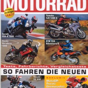 MOTORRAD 6/2003 – BMW R 1150 GS vs. Honda Varadero 1000 vs. Suzuki DL 1000 V-Strom