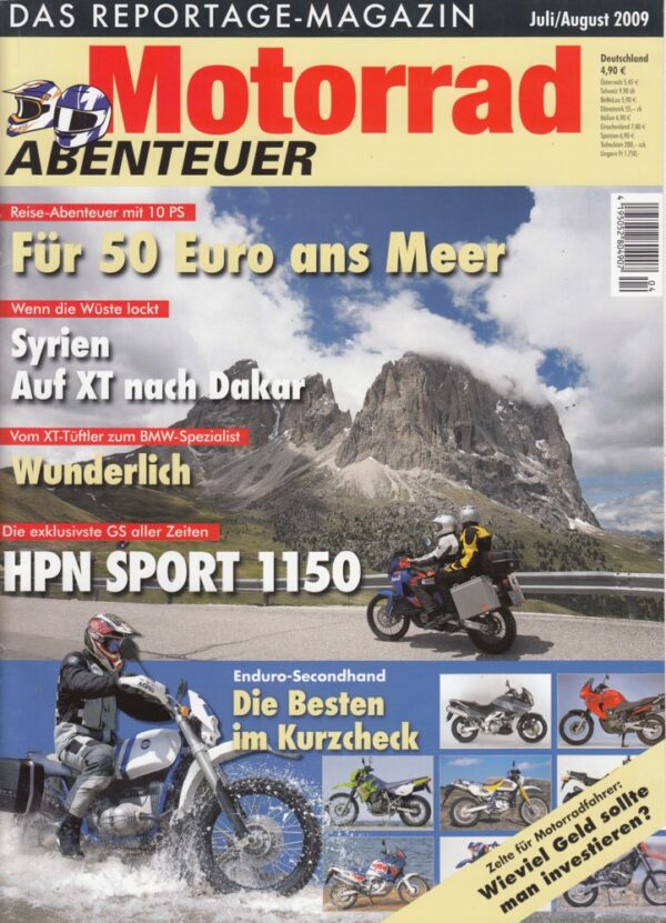 Motorrad ABENTEUER 7/8 2009 – HPN Sport 1150, eine getunte BMW; BMW R 1150 GS, ab Modell 1999, gebraucht kaufen