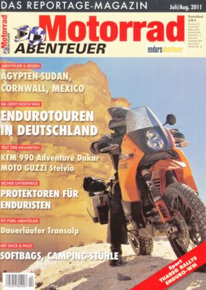 07-08_7.jpg Motorrad ABENTEUER 7/8 2011 – Test KTM 990 Adventure Dakar ABS; Honda Transalp, hier von Touratech getunt; Test Moto Guzzi Stelvio 1200 NTX