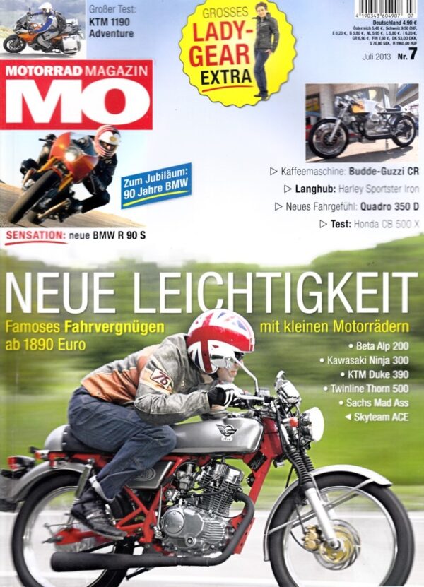 MO 7/2013 – Test KTM 1190 Adventure; KTM 390 Duke; Kawasaki Ninja 300