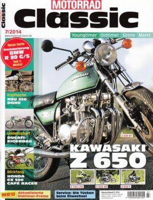 Motorrad Classic 07/2014 – Kawasaki Z 650; NSU 350 dohc