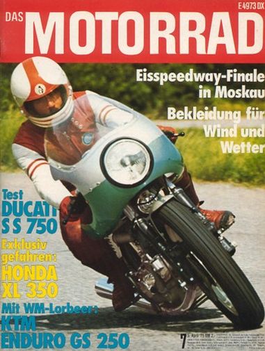 DAD MOTORRAD 7/1975 – Honda XL 350, ein Eintopf-Traum; KTM Enduro GS 250, nicht nur für Geländesportler; Test Ducati 750 SS