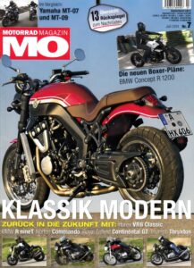 Titelseite: MO 7/2014 – Test Horex VR6 Classic; Vergleich Yamaha MT-07 vs. MT-09