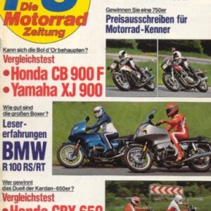 PS 7/1983 – BMW R 100 RS mit 51 kW (70 PS) im Leser-Vergleich, BMW R 100 RT mit 44 kW (60 PS) im Leser-Vergleich