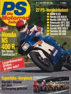 PS 7/1985 – BMW R 45 mit 20 kW (27 PS) im Vergleichstest, Honda CB 450 N mit 20 kW (27 PS) im Vergleichstest