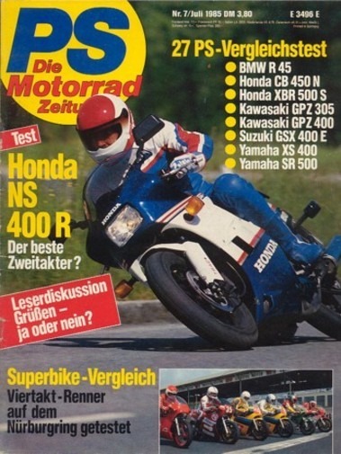 PS 7/1985 – BMW R 45 mit 20 kW (27 PS) im Vergleichstest, Honda CB 450 N mit 20 kW (27 PS) im Vergleichstest
