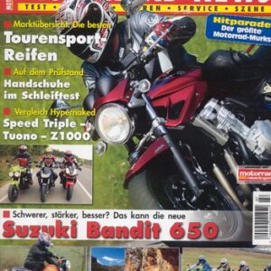 MOTORRAD NEWS 7/2007 – Suzuki Bandit 650 mit 63 kW (86 PS) + ABS im Test; Triumph Speed Triple 1050 mit 97 kW (131 PS) im Vergleichstest; Aprilia Tuono 1000 R mit 98 kW (133 PS) im Vergleichstest