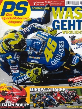 PS 7/2006 – Aprilia RSV 1000 R mit 105 kW (143 PS) im Vergleichstest, BMW R 1200 S mit 90 kW (122 PS) im Vergleichstest