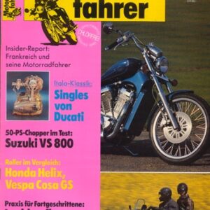 Motorradfahrer 7/1992 – Vespa Cosa 200 GS; Honda CN 250 Helix; Test Suzuki VS 800 Intruder; Kawasaki GPZ 600 R, aus 2. Hand kaufen
