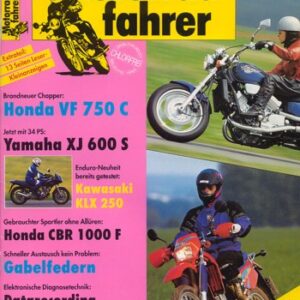 Motorradfahrer 7/1993 – Test Honda VF 750 C; Test Kawasaki KLX 250; Test Yamaha XJ 600 S Diversion; Honda CBR 1000 F, aus 2. Hand kaufen