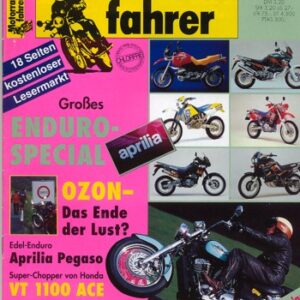 Motorradfahrer 7/1995 – Test Aprilia Pegaso 650; Test Honda VT 1100 C2 Shadow Ace; Suzuki RF 900 RS 2; Suzuki AN 125