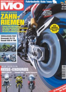 Titelseite: MO 7/2001 – Test Triumph Daytona 955i; BMW R 1150 GS im Vergleich