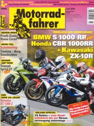 Motorradfahrer 7/2010 – Zero DS mit 22 kW (30 PS) Test & Technik; Yamaha XT 1200 Z Super Ténéré mit 80,9 kW (110 PS) Test & Technik