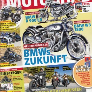 MOTORRAD 08/2015 – BMWs Zukunft BMW R 900 LR, BMW W3 1800, Suzuki GSX-S 1000, Cruiser für Genießer