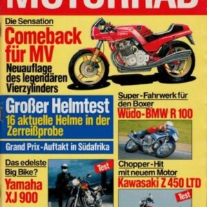 MOTORRAD 8/1985 – Test Yamaha SRX 600; Laverda 1000 SFC; Yamaha XJ 900 N