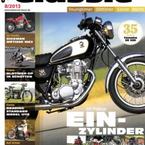 MOTORRAD CLASSIC 8/2013 – Yamaha SR 500, seit 35 Jahren ein Single-Hit; Gilera Saturno 500, die rassige Rote