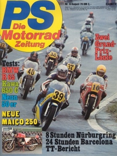 PS 8/1978 – Hercules K 50 mit 4,6 kW (6,25 PS) im Vergleichstest, Kreidler RS GS mit 4,6 kW (6,25 PS) im Vergleichstest